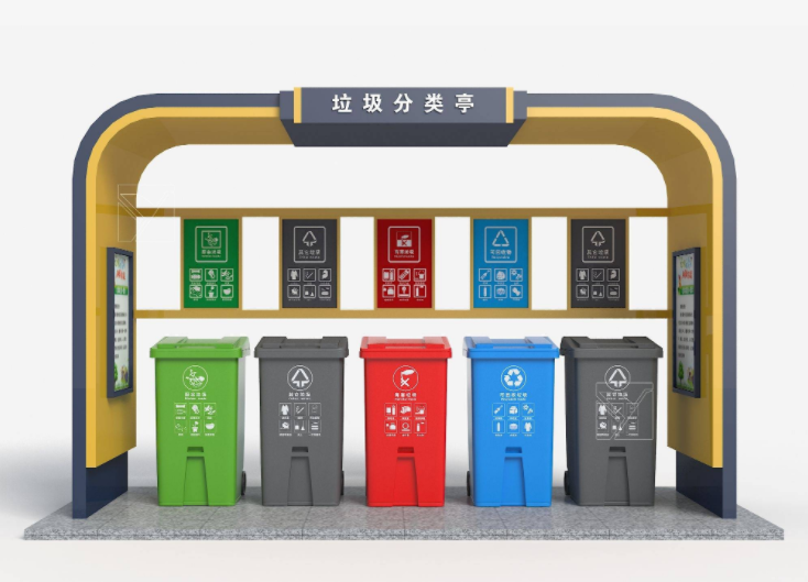 韶关内蒙古垃圾分类回收亭 小区分类垃圾亭